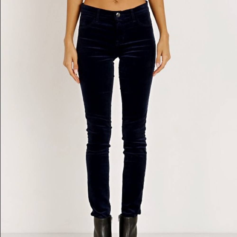 J Brand 815 Mid Rise Super Skinny Black